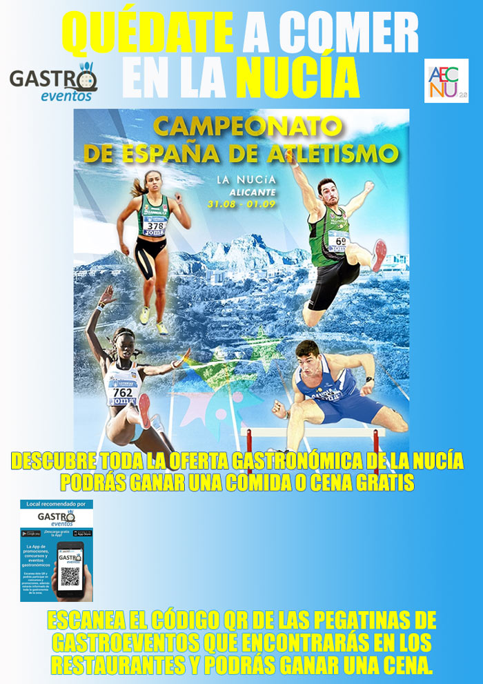 Campeonato de España de Atletismo - Quédate a comer en La Nucía